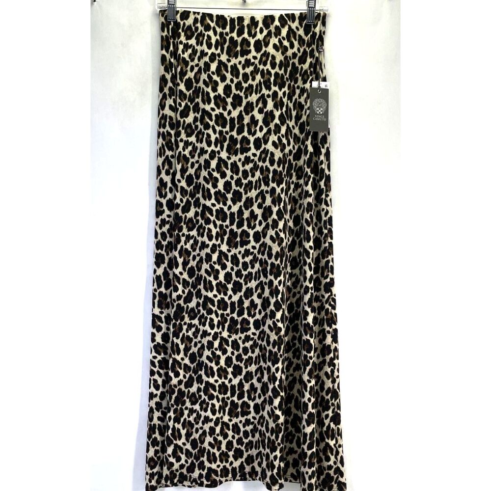 Vince Camuto Leopard Animal Print Skirt - Size S NWT